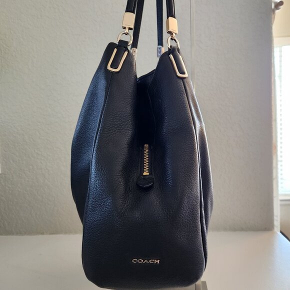 Euc Coach Phoebe Black Leather Shoulder Bag - Picture 6 of 14